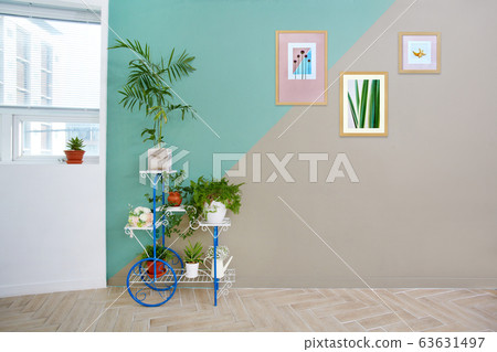 Cafe, indoor interior with photo frame Cafe, indoor interior with photo frame 63631497