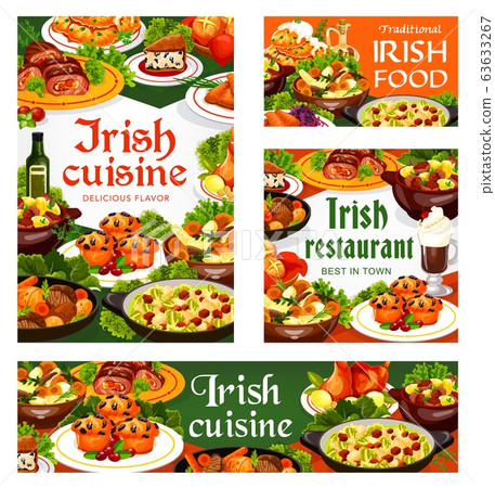 Irish meat, vegetable and fish meal with deserts 63633267