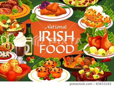 Irish cuisine meat, vegetable and fish meal Irish cuisine meat, vegetable and fish meal 63633283