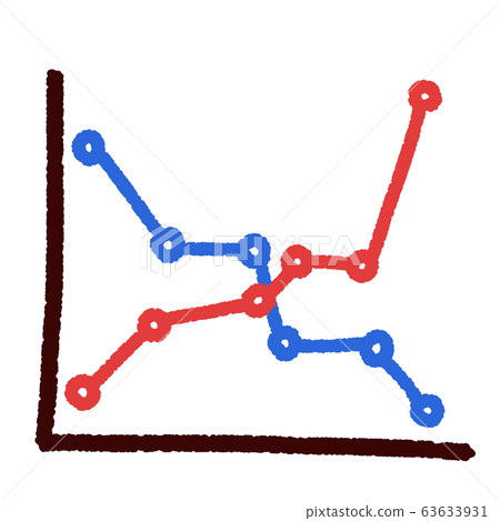 Handwritten line graph - Stock Illustration [63633931] - PIXTA
