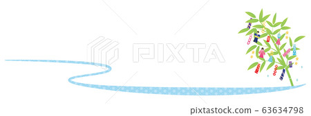 Cut material-Tanabata (Bamboo decoration and obi) 6 Cut material-Tanabata (Bamboo decoration and obi) 6 63634798