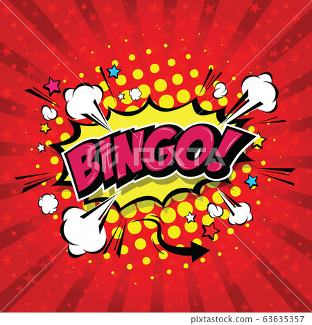 Bingo! Comic Speech Bubble, Cartoon. art and illustration vector file. 63635357