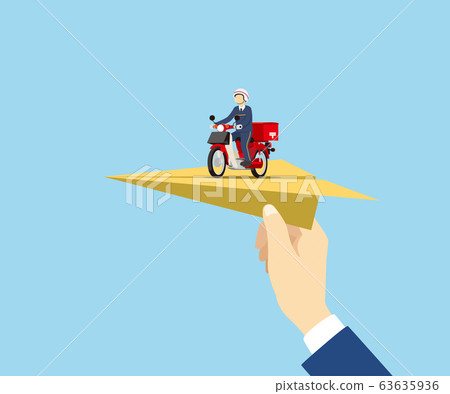 Paper airplane, letter, mail Paper airplane, letter, mail 63635936