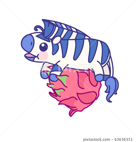 vector cute baby striped zebra 63636351