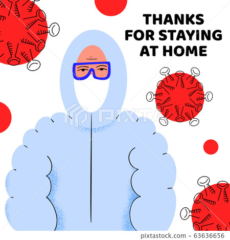 Thanks for staying at home. Pandemic medical 63636656