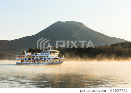 Dawn of Lake Akan, a national park in Hokkaido, Japan 63637721