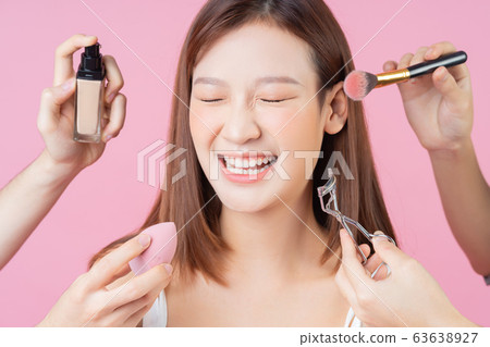 Beautiful woman, make up, skincare 63638927