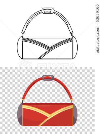 Childish cute bag for trips. Wheeled child handle travel bag. Backpack for school children, students, travelers or tourists. Fashionable bag for kids and adults Childish cute bag for trips. Wheeled child handle travel bag. Backpack for school children, students, travelers or tourists. Fashionable bag for kids and adults 63639160