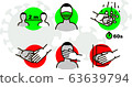 coronavirus epidemic covid 19 pictograms set 63639794