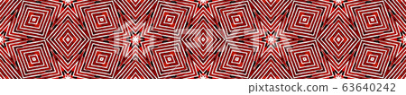 Wine red Seamless Border Scroll. Geometric Waterco Wine red Seamless Border Scroll. Geometric Waterco 63640242