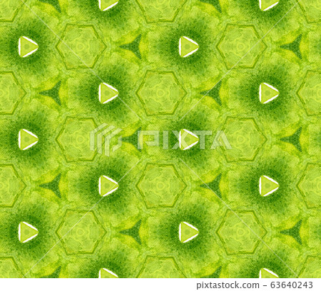 Green spring allover seamless pattern. Hand drawn Green spring allover seamless pattern. Hand drawn 63640243