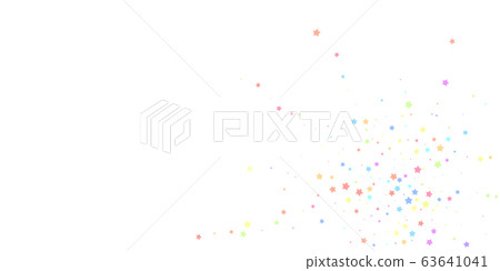 Festive confetti. Celebration stars. Colorful star 63641041