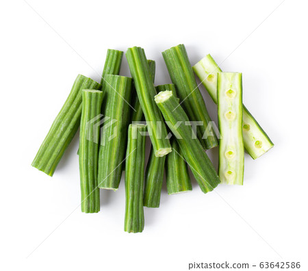 Moringa isolated on white background . top view Moringa isolated on white background . top view 63642586