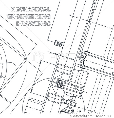 Backgrounds of engineering subjects. Technical illustration. Mechanical engineering Backgrounds of engineering subjects. Technical illustration. Mechanical engineering 63643075