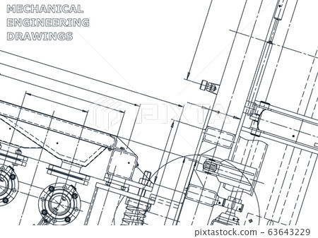 Vector engineering illustration. Cover, flyer, banner, background 63643229