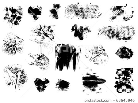 Vector drawing paints. Strips, grunge prints Vector drawing paints. Strips, grunge prints 63643946