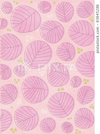 Adult cute leaf pattern 01 bright pink 63645286