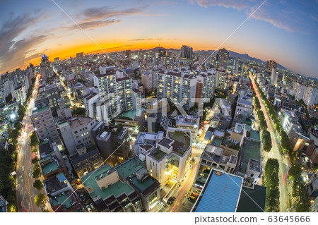 Seoul city night view 63645666