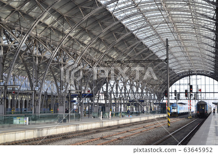 Platform of Prague Main Station, Czech Republic Platform of Prague Main Station, Czech Republic 63645952