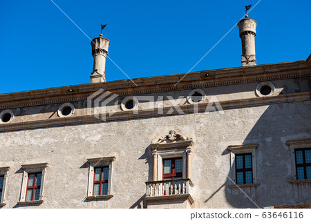 Castello del Buonconsiglio Trento Italy - Detail of the ancient castle 63646116