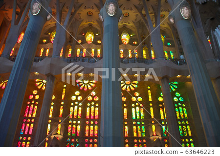 Inside Barcelona Sagrada Familia 63646223