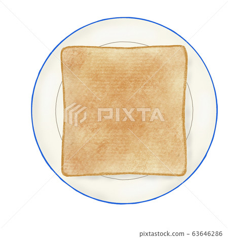 Toast plate blue 63646286