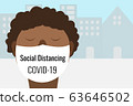 Social distancing and work from home concept, Coronavirus COVID-19 pandemic 2019-ncov prevention 63646502
