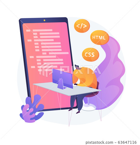 Mobile application development vector concept metaphor Mobile application development vector concept metaphor 63647116