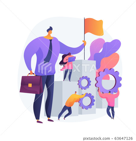 Teamwork and leadership vector concept metaphor Teamwork and leadership vector concept metaphor 63647126