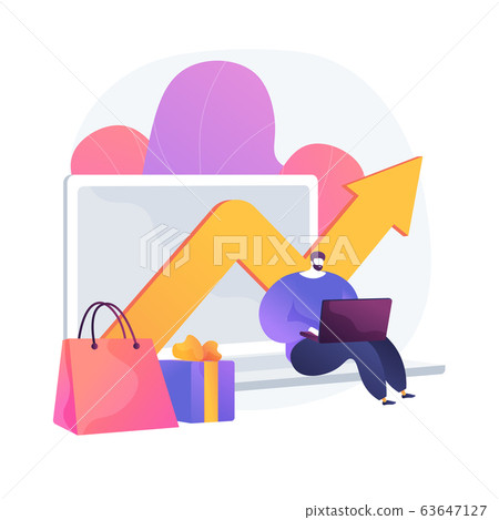 Shopping expenses vector concept metaphor Shopping expenses vector concept metaphor 63647127