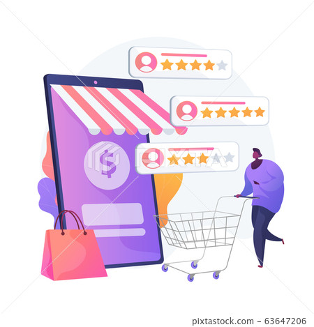 Seller reputation system vector concept metaphor Seller reputation system vector concept metaphor 63647206