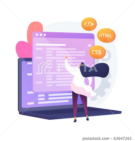 Computer programmeing vector concept metaphor. 63647261