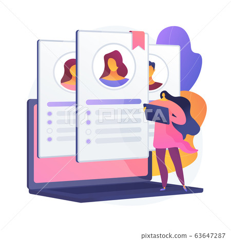 Human resource management vector concept metaphor. 63647287