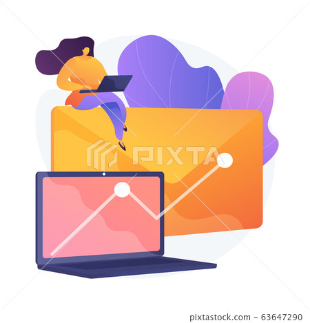 Newsletter profitable promotional campaign vector concept metaphor. 63647290