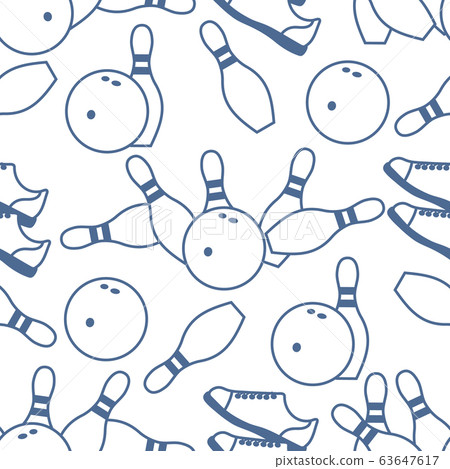 Vector Seamless pattern Bowling Sport Game Strike Vector Seamless pattern Bowling Sport Game Strike 63647617