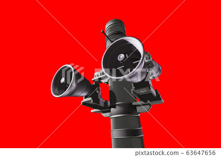 防災廣播圖像（紅色背景） 63647656