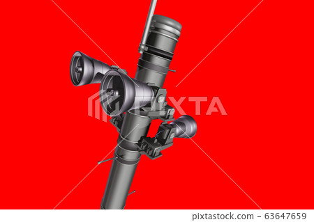 防災廣播圖像（紅色背景） 63647659