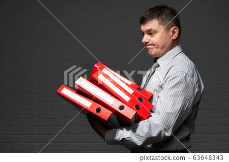 Very busy businessman closeup portrait, posing Very busy businessman closeup portrait, posing 63648343