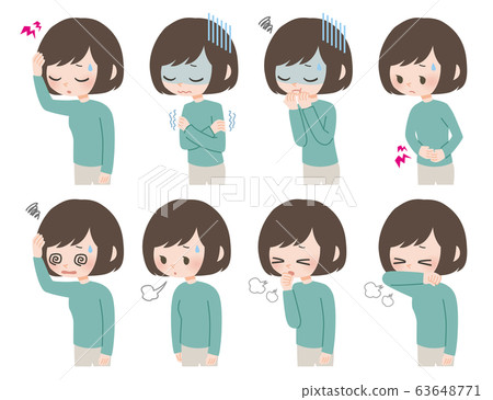 Unwell female set 63648771