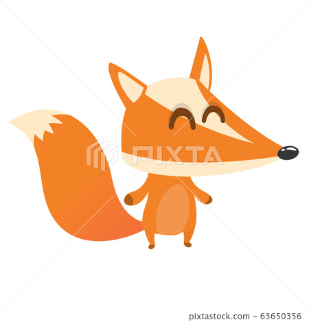Cute cartoon fox character. Vector illustration. Cute cartoon fox character. Vector illustration. 63650356