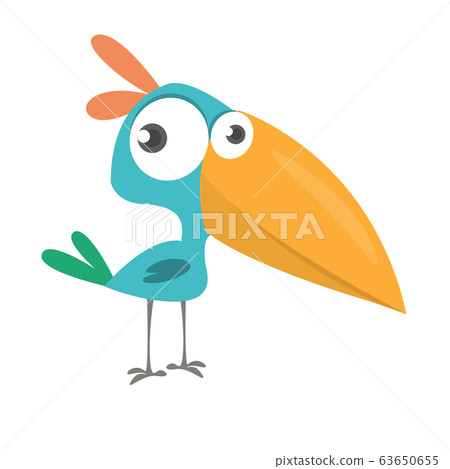 Funny blue bird cartoon Funny blue bird cartoon 63650655