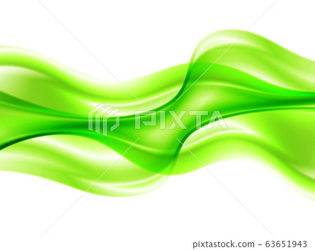 Bright green vector waves abstract background... - Stock Illustration ...