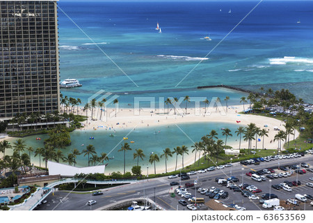 [Hawaii image] Hawaii beach and blue sky 63653569