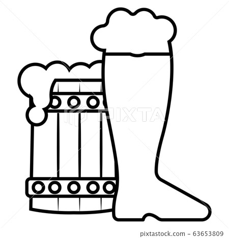 Isolated beer glasses 63653809