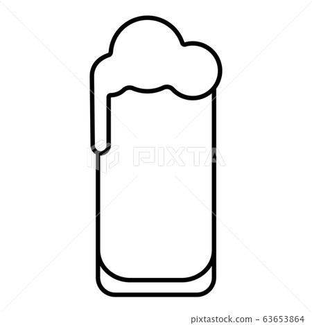 Isolated beer glass icon Isolated beer glass icon 63653864