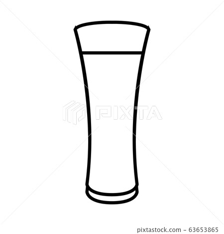 Isolated beer glass icon 63653865