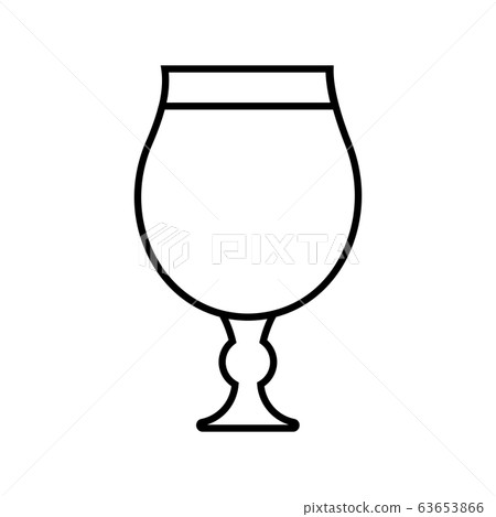 Isolated beer glass icon 63653866