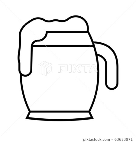 Isolated beer mug icon Isolated beer mug icon 63653871