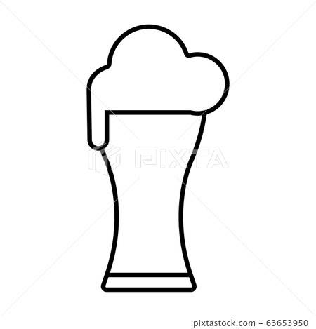 Isolated beer glass icon Isolated beer glass icon 63653950