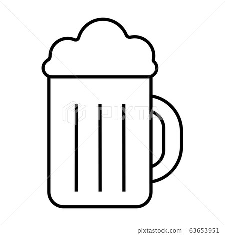 Isolated beer mug icon 63653951